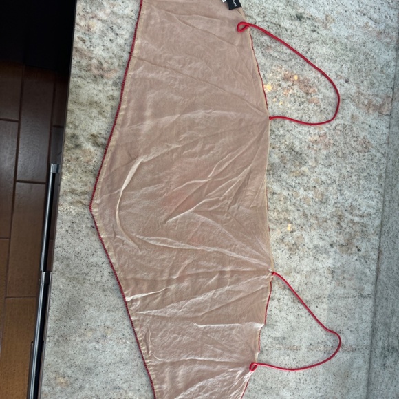 vintage Giorgio Armani couture Italian red hand beaded halter top - Picture 5 of 9